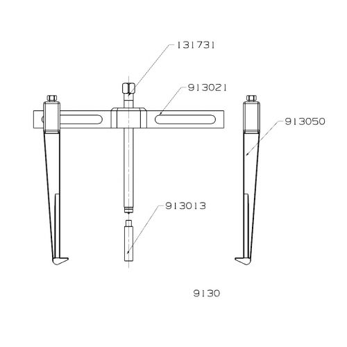 EXTRACTOR FORZA SERIE 9100 DE 2 PATAS